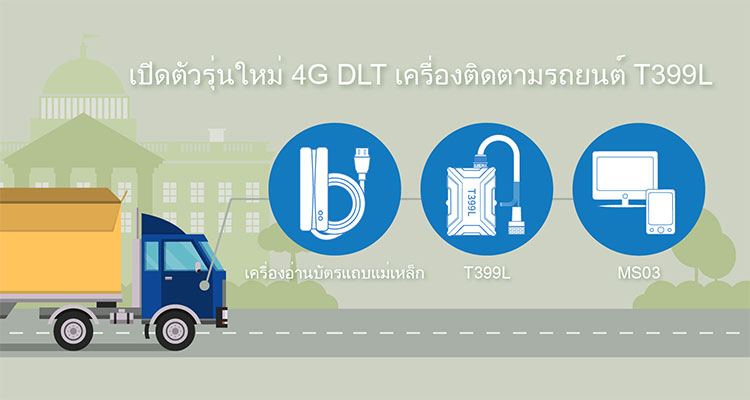 เปิดตัวรุ่นใหม่ 4G DLT เครื่องติดตามรถยนต์ T399L